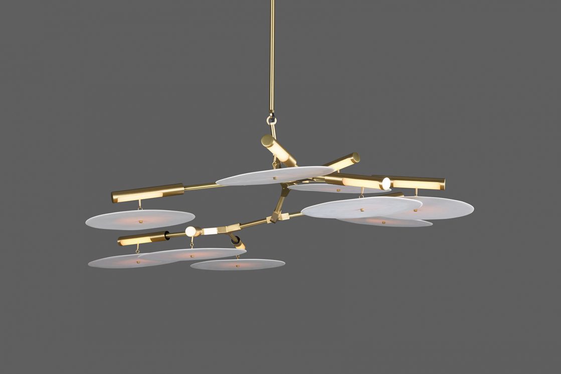 Branching Disc Chandelier BD.09.01 by Lindsey Adelman | ROOM CRM