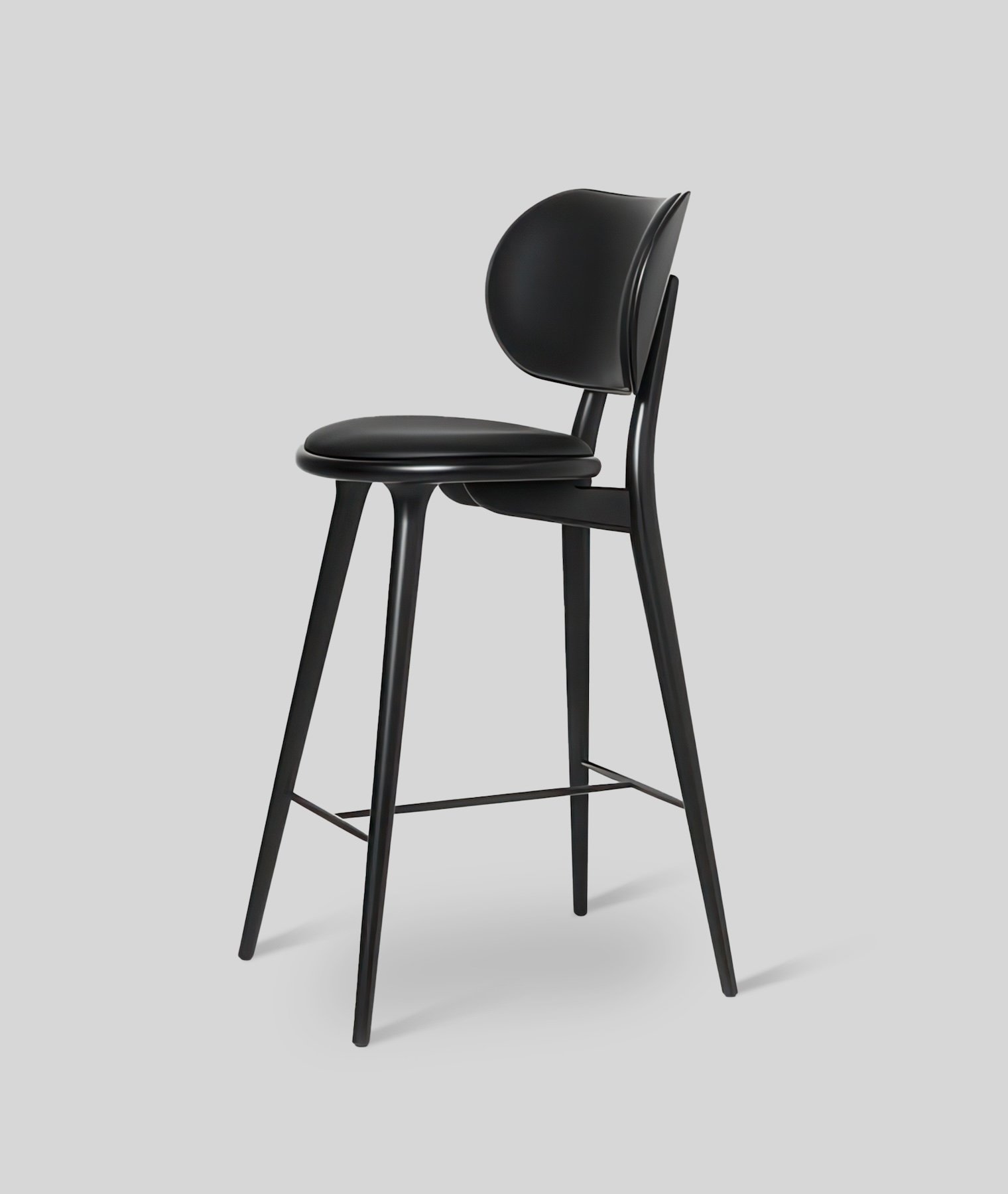 Mater Stool with Backrest | Dark