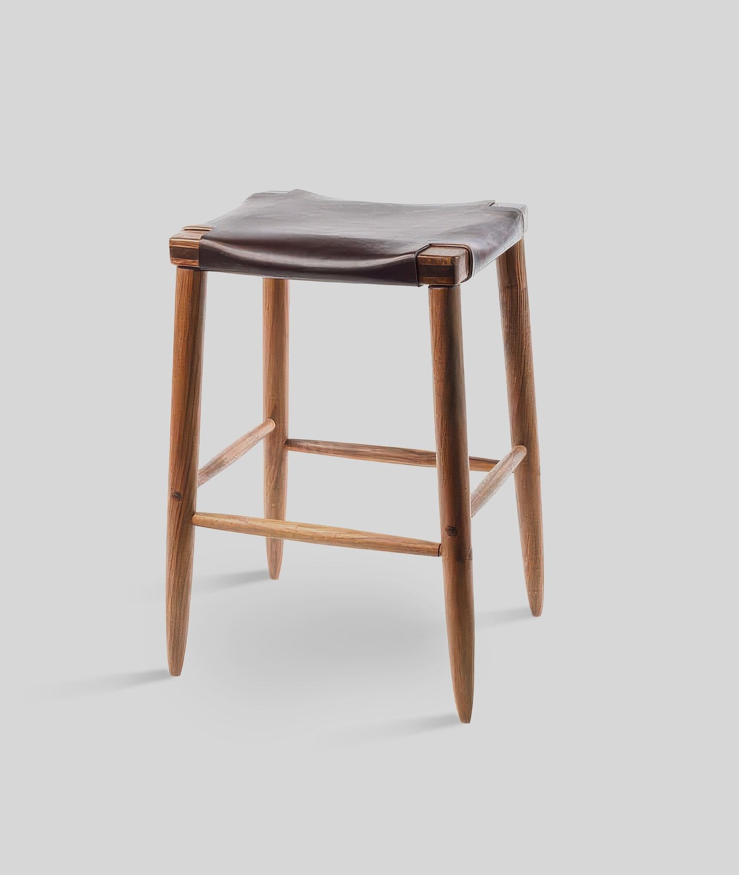 Ranger Bar Stool | Woven Leather by Michael Robbins | ROOM CRM