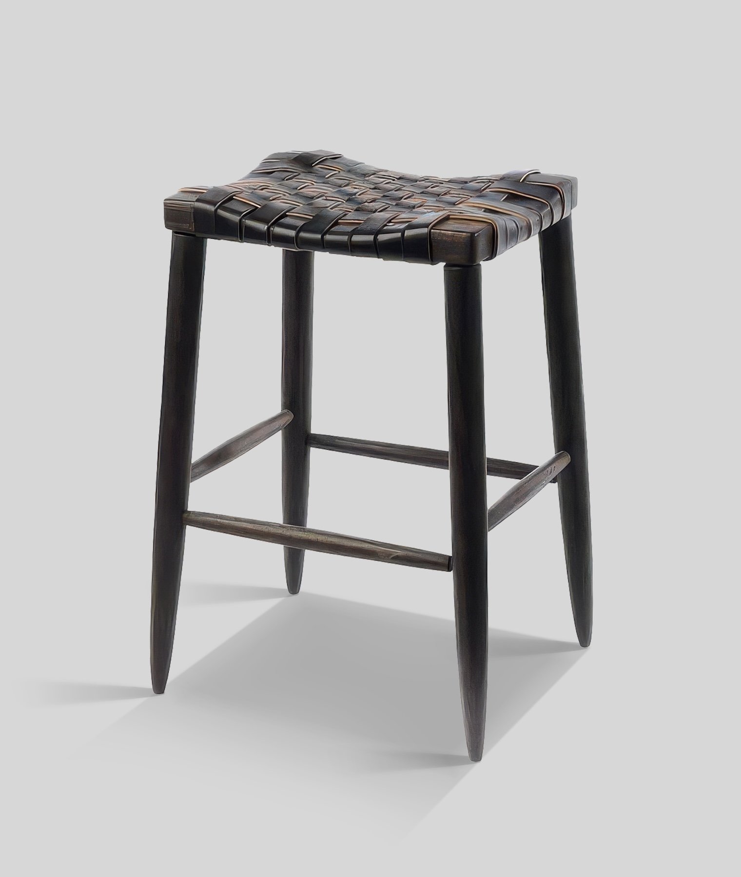 Ranger Bar Stool | Woven Leather by Michael Robbins | ROOM CRM
