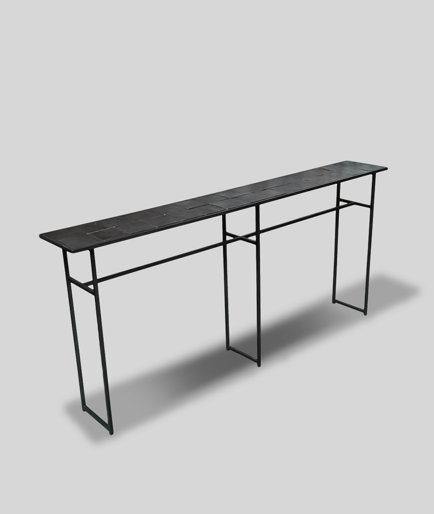 Hammered Steel Console
