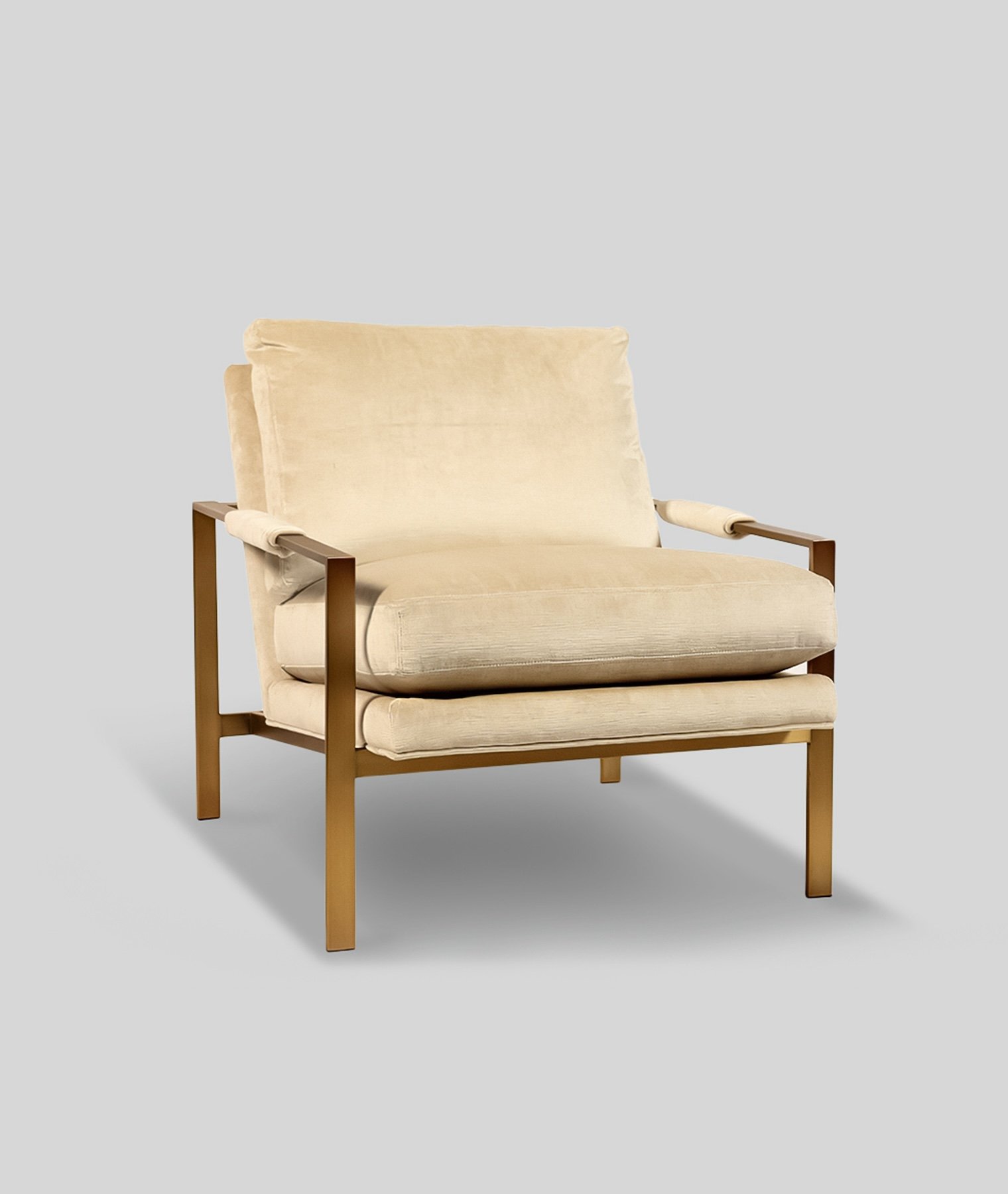 Milo Armchair | Brushed Bronze