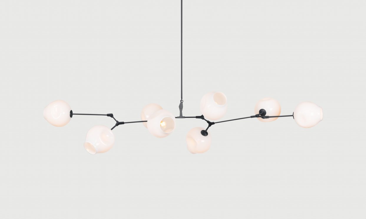 BB.08.03 8-globe Branching Bubble Chandelier by Lindsey Adelman