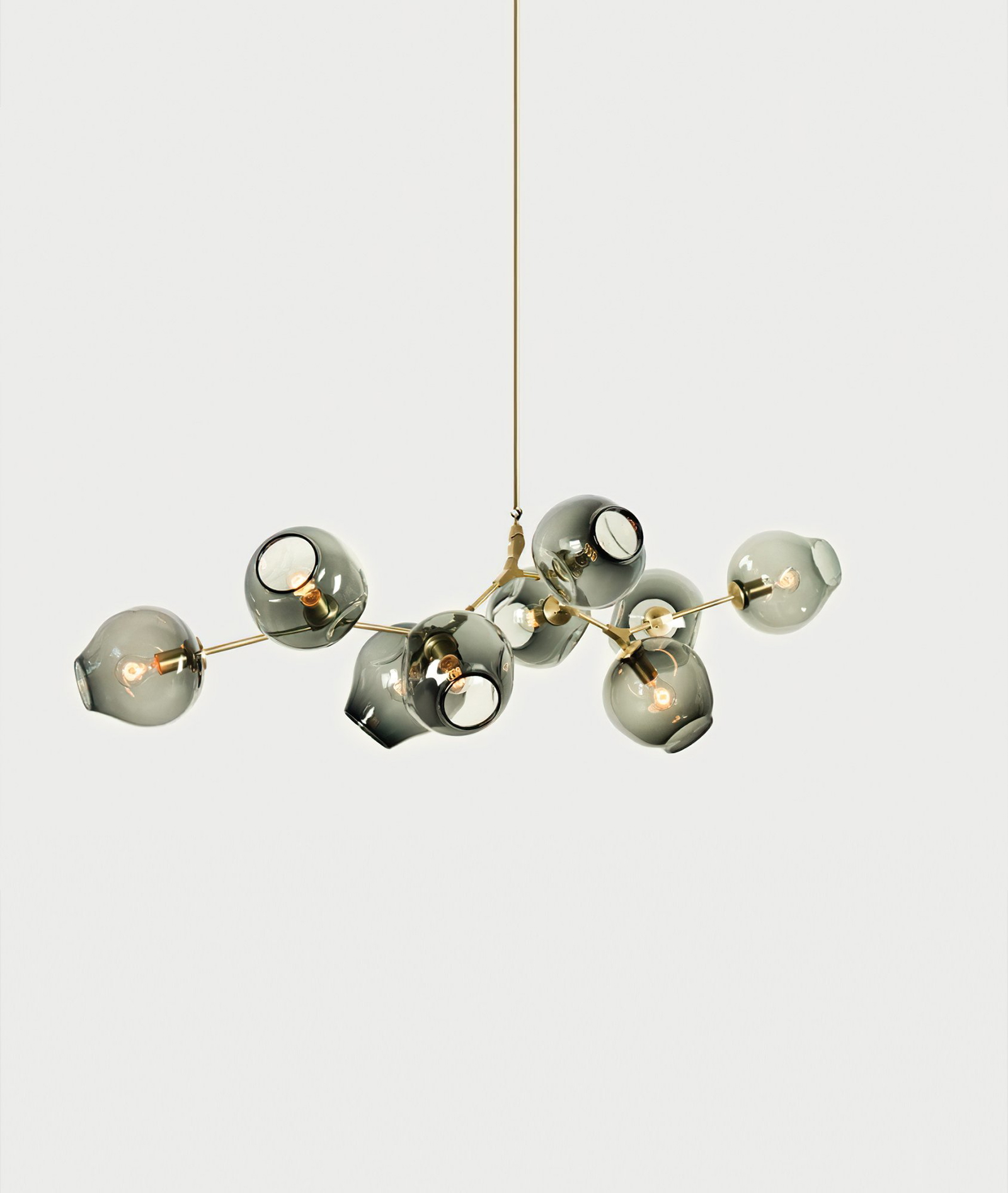 BB.09.39 9-globe Branching Bubble Chandelier by Lindsey Adelman