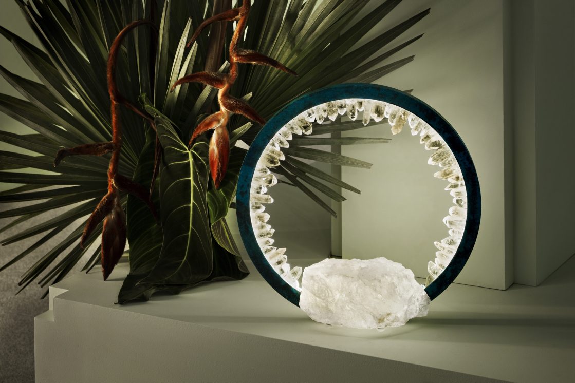 Prometheus Table Lamp IV | Quartz Base by Christopher Boots | ROOM