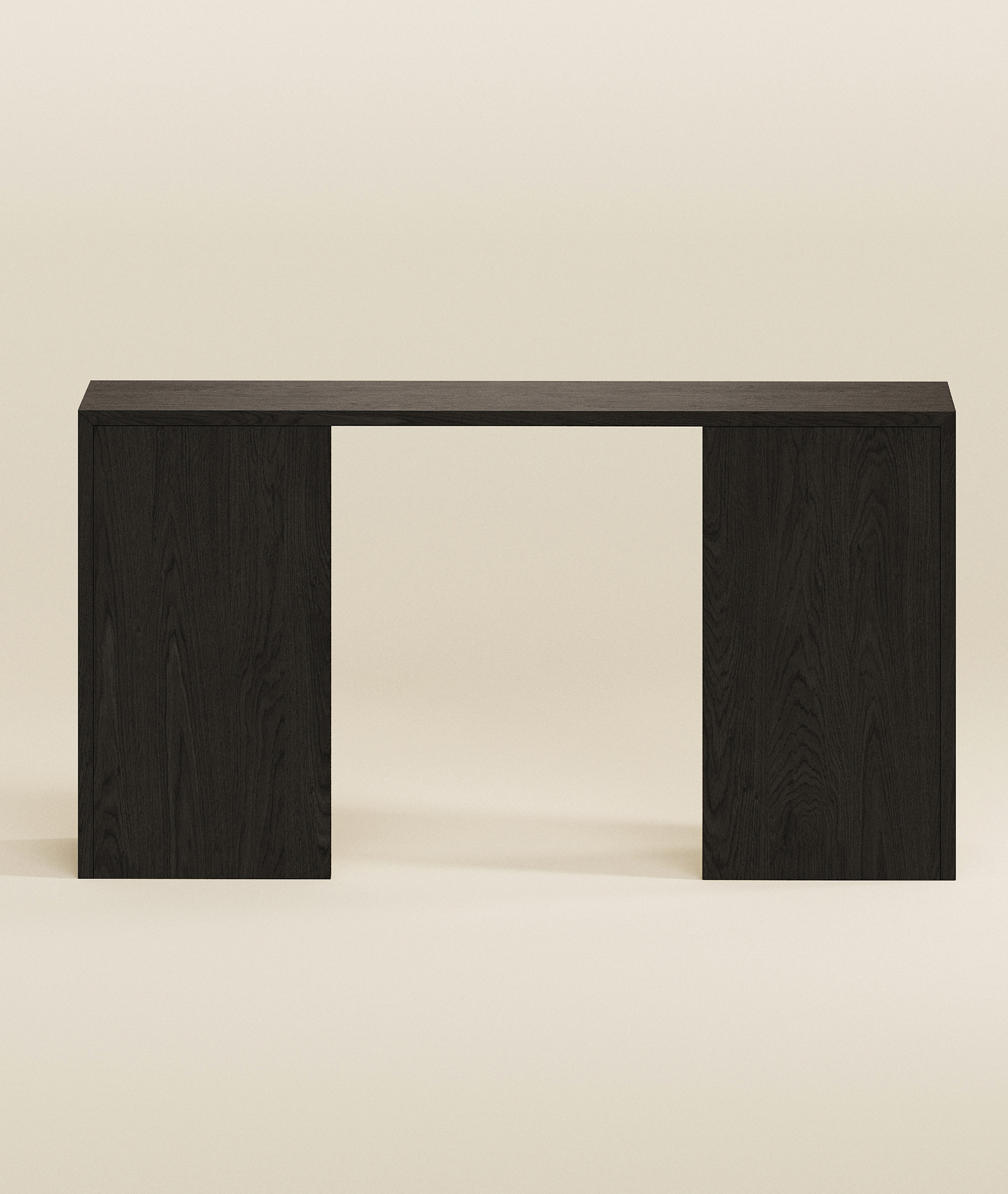 Tavolino Consolle Nero 105x30x80 cm in Legno Multistrato