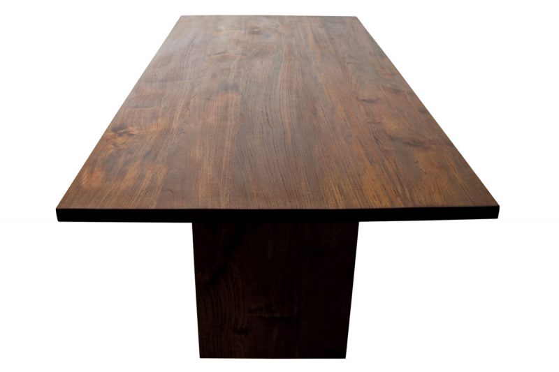 ROOM Panel Base Dining Table in American Black Walnut with natural oiled finish customizable made to order custom ROOM Furniture