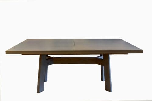 ROOM Prouve Rectangular Dining Table (Expandable) in Walnut Bleached 1207 veneer with solid edge customizable made to order custom ROOM Furniture