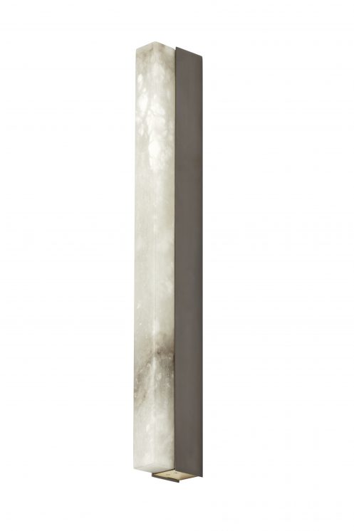 CTO Lighting Artes Wall Sconce Satin Brass Dark Bronze Finish Honed Alabaster 300 600 | ROOM Furniture