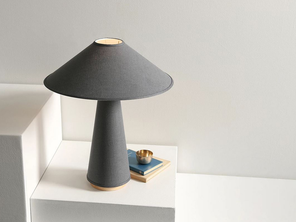 Linden Table Lamp – Charcoal Gray