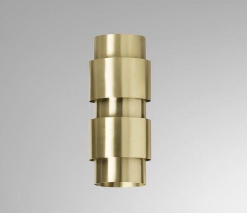 CTO Lighting Ring Wall Sconce in Satin brass wall mounted metal lamp Hand rolled satin brass ROOM Furniture