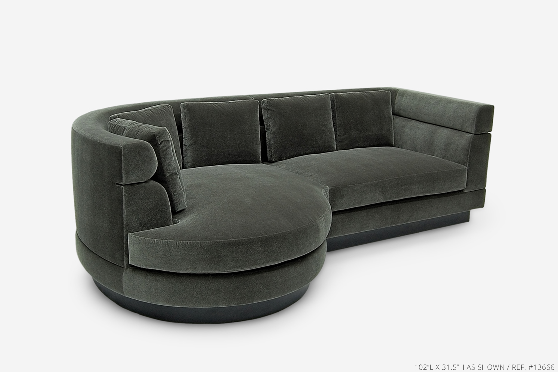 KE Design Kathryn Eisberg Newell Sectional Pink Blue Grey Purple custom customizable made to order | ROOM furniture