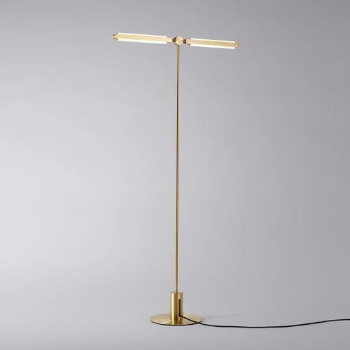 PELLE Pris Table Lamp with solid brass satin brass finish brushed nickel antique brass dark bronze black brass | ROOM Furniture